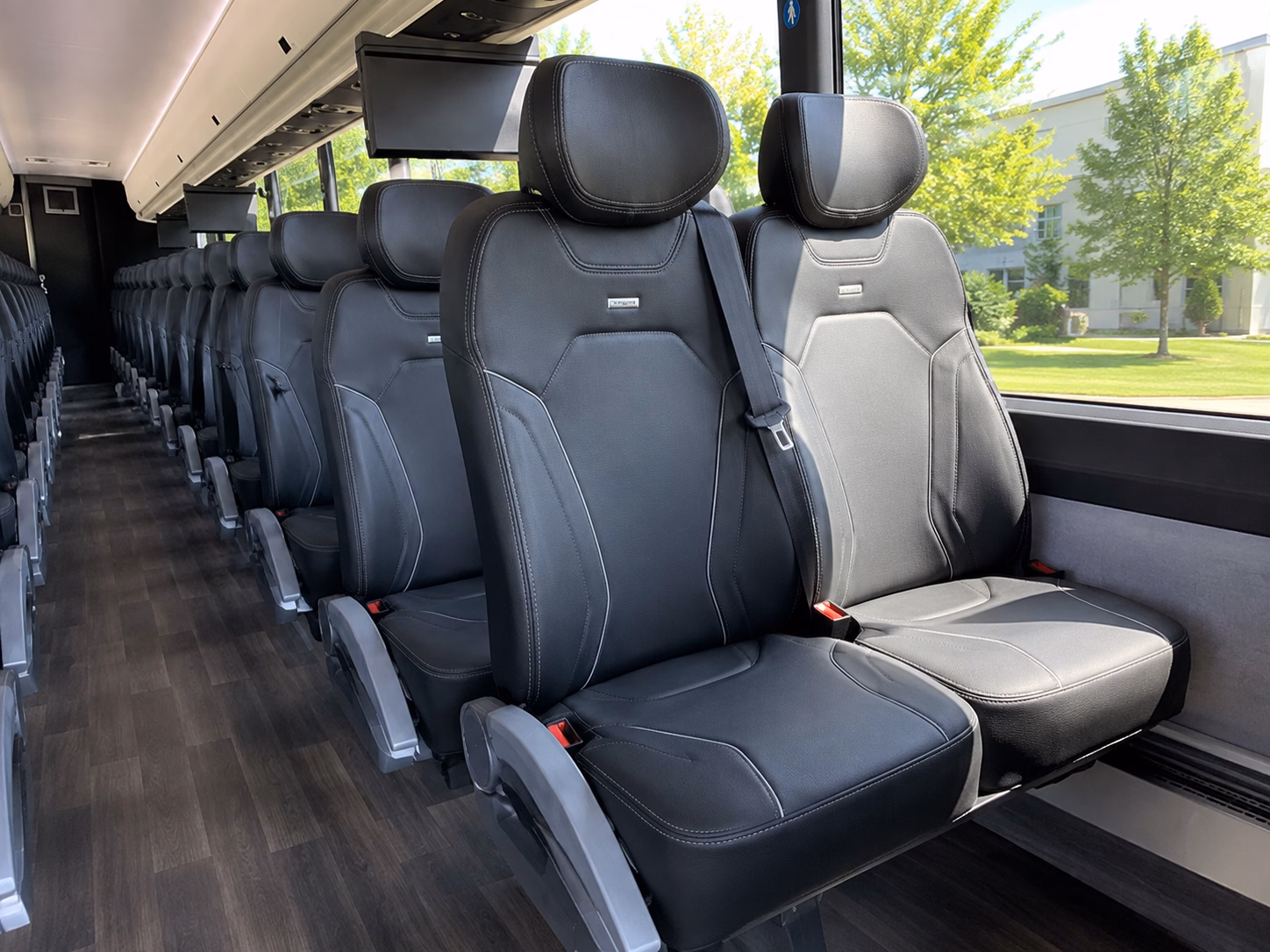 carson charter bus rental interior