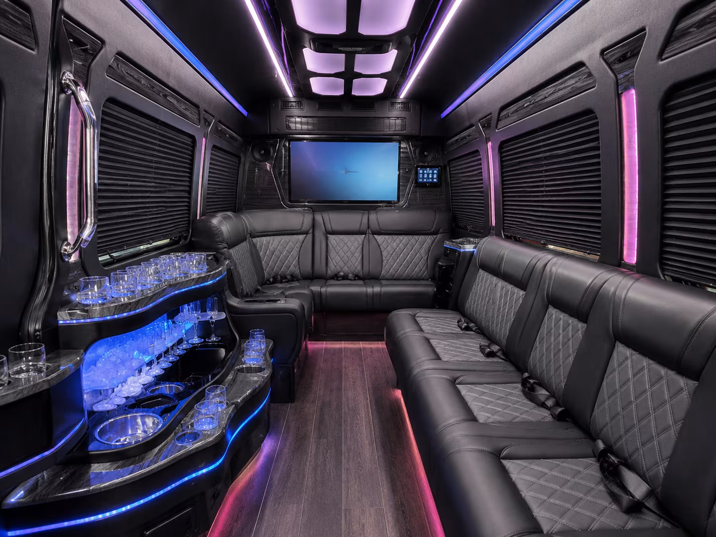 hit the long beach convention center with your whole team on one bus