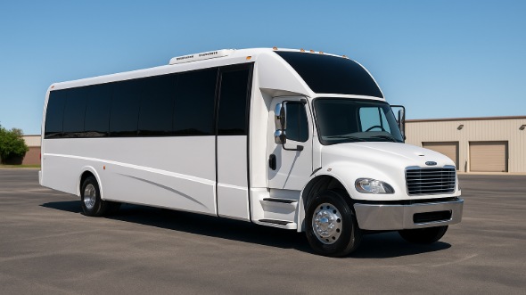 Exterior of Charter Bus Company Gardena's 18 Passenger Minibus in Gardena