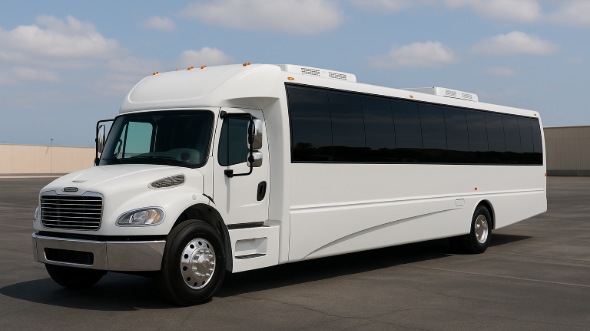 Exterior of Charter Bus Company Gardena's 25 Passenger Mini bus in Gardena