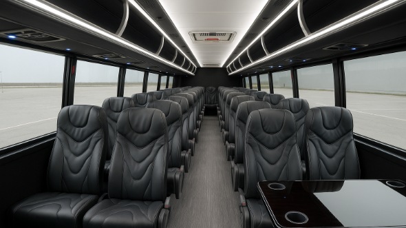gardena 28 passenger minibus inside