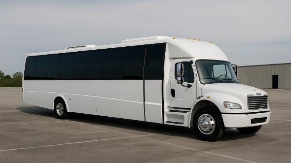 Exterior of Charter Bus Company Gardena's Party Bus in Gardena
